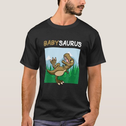 Babysaurus Dinosaur Cute Kiddo Rex Tシャツ (正面)