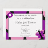 babyshは、新しい付加に会います来ます! 、…結合して下さい 招待状 (正面/裏面)