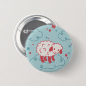 babysheep 缶バッジ (正面&裏面)
