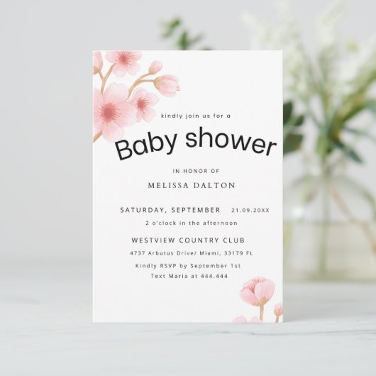 Babyshower card サンキューカード (スタンド正面)