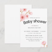 Babyshower card サンキューカード (正面/裏面)