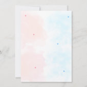 Babyshower Invite, Gender Reveal Invitation 招待状 (裏面)