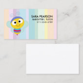 Babysitter Tutor Child Care Cute Butterfly 名刺 (正面/裏面)