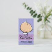 Babysitting.Babysitter.Infantの心配。昇進 名刺 (スタンド正面)