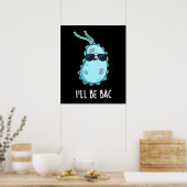 Bac Biology Bacteria Pun Dark BGおもしろいになる ポスター (キッチン)