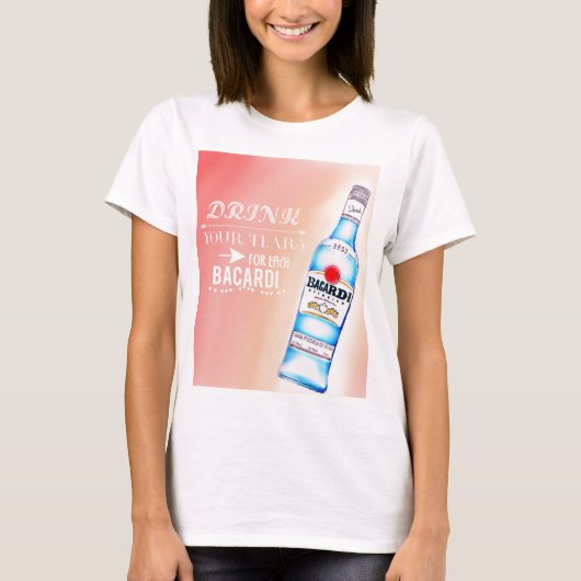 Bacardiの暖かい色 Tシャツ (正面)