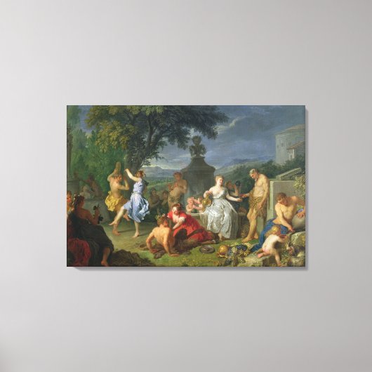Bacchanal, 1719 (キャンバス上の油) キャンバスプリント (正面)