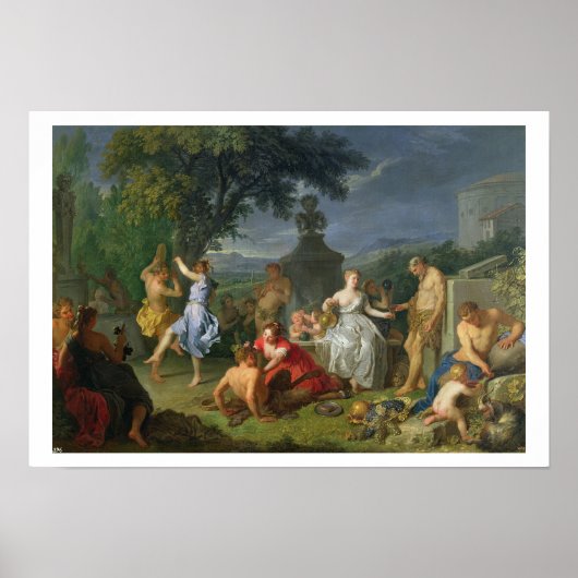Bacchanal, 1719 (キャンバス上の油) ポスター (正面)