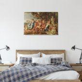 Bacchanal before a Herm, c.1634 キャンバスプリント (インサイチュ (寝室))