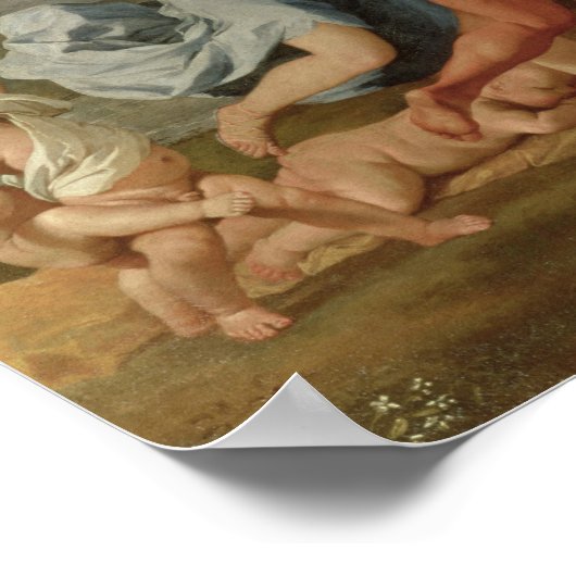 Bacchanal before a Herm, c.1634 ポスター (角)