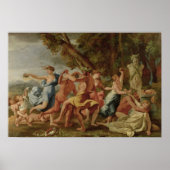 Bacchanal before a Herm, c.1634 ポスター (正面)