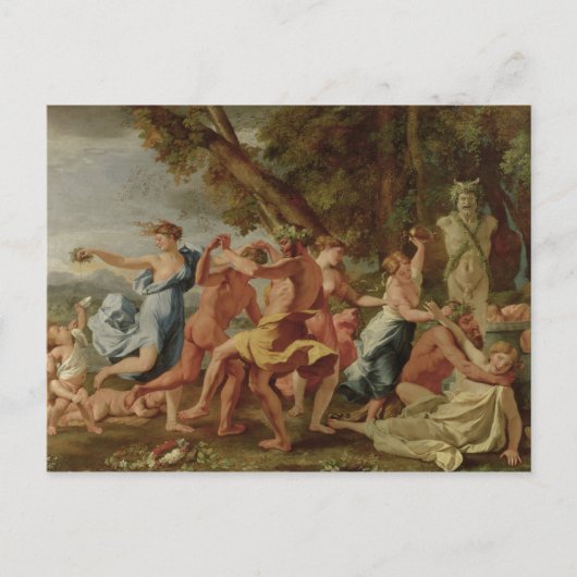 Bacchanal before a Herm, c.1634 ポストカード (正面)