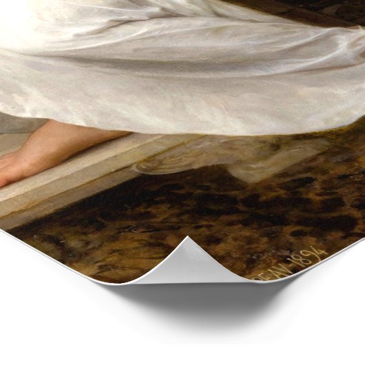 Bacchante by William Bouguerau ポスター (角)