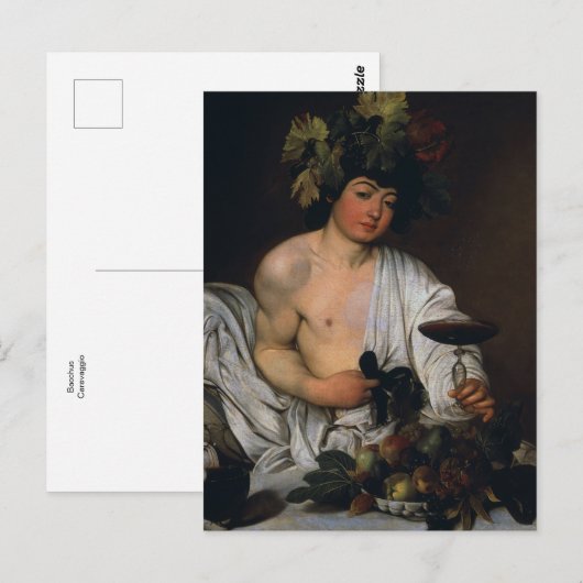 Bacchs by Caravaggio Pustcard ポストカード (正面/裏面)
