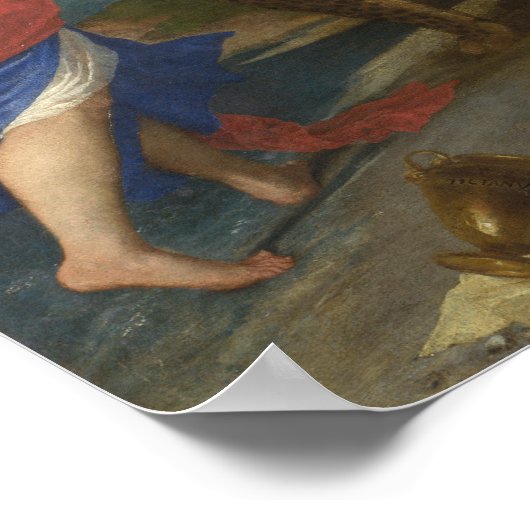 BacchusとAriadne by Tititian – ポスター (角)