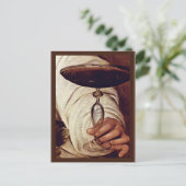 Bacchus、詳細by Michelangelo Merisi Da Caravagg ポストカード (スタンド正面)