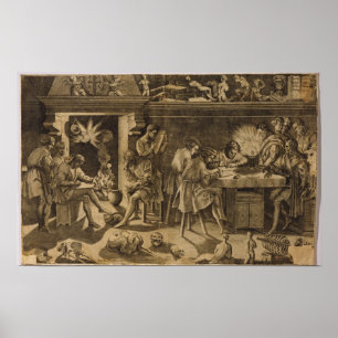 Baccio Bandinelli 1547年のアカデミー ポスター