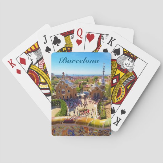 Bacelona Park Guell, Classic Playing Cards トランプ (裏面)