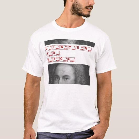 bachに聞いて下さい tシャツ (正面)