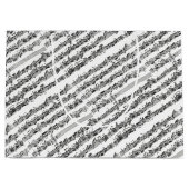 Bachのチェロの続きの音楽原稿 ラージペーパーバッグ (正面)