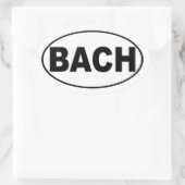 Bachのバンパーステッカー 楕円形シール (バッグ)