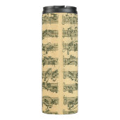 Bachのヴィンテージ音楽原稿カスタムのイニシャル タンブラー (裏面)