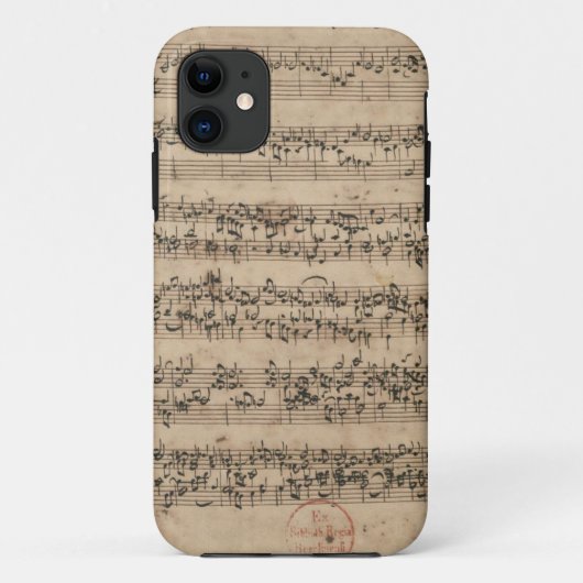 Bachの原稿 Case-Mate iPhoneケース (裏面)