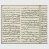 Bachの第2チェロの続き、複数の原稿ページ ラッピングペーパー (フラット)