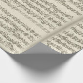 Bachの第2チェロの続き、複数の原稿ページ ラッピングペーパー (角)