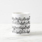 Bach著楽譜 コーヒーマグカップ (中央)