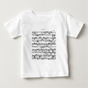 Bach著楽譜 ベビーTシャツ