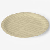 Bach音楽原稿、単独チェロのための第2続き ペーパープレート (アングル)