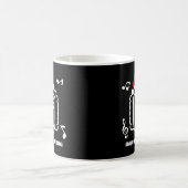 BACH おもしろ クラシック 音楽 作曲家 クリスマス パン コーヒーマグカップ (中央)