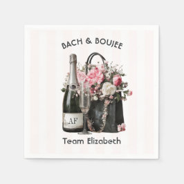Bach & Boujee オリジナルチーム ブライド バチェラー スタンダードカクテルナプキン