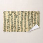 Bach Chaconneのオリジナルの音楽作品の原稿 バスタオルセット (ハンドタオル)