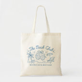 Bach club beach seashells bridesmaids gifts custom トートバッグ (正面)