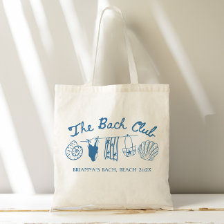 Bach club beach seashells bridesmaids gifts custom トートバッグ