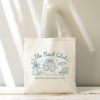 Bach club beach seashells bridesmaids gifts custom トートバッグ