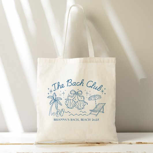 Bach club beach seashells bridesmaids gifts custom トートバッグ