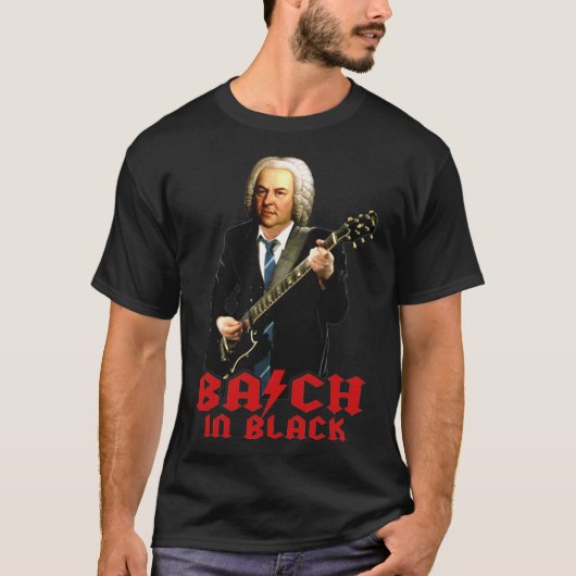 Bach In Black T Shirt  AC DC Style620png620 Tシャツ (正面)