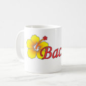 Bachanのハイビスカスのマグ コーヒーマグカップ (正面左)