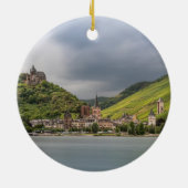 Bacharach am Rhein – ドイツ セラミックオーナメント (裏面)
