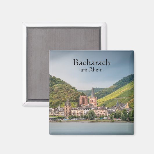 Bacharach am Rhein – ドイツ マグネット (正面/裏面)