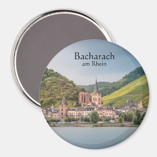 Bacharach am Rhein – ドイツ マグネット (正面/裏面)