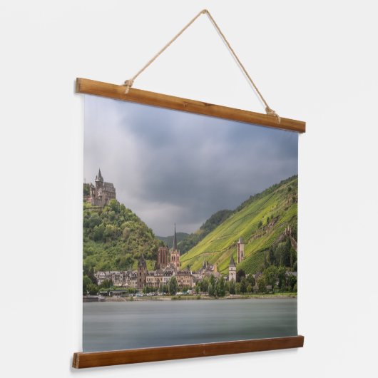 Bacharach am Rhein – ドイツ 吊り下げ型タペストリー (傾斜あり)