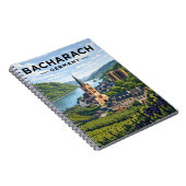 Bacharach Germany Vintage Travel Art ノートブック (右側)