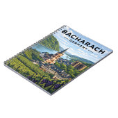 Bacharach Germany Vintage Travel Art ノートブック (左側)