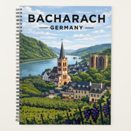 Bacharach Germany Vintage Travel Art  プランナー手帳