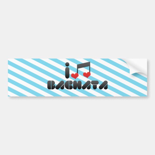 Bachataファン バンパーステッカー (正面)