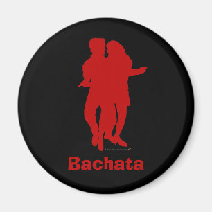 Bachata Bachataのダンサーのシルエットのカスタム マグネット